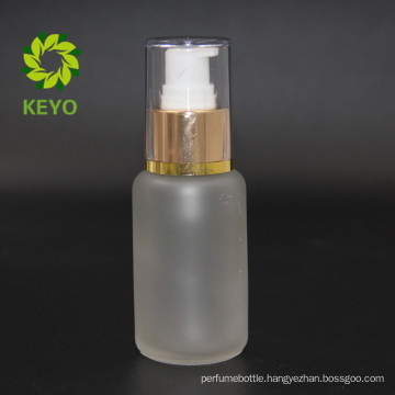 best selling empty frosted pump cap glass cosmetics jar bottle